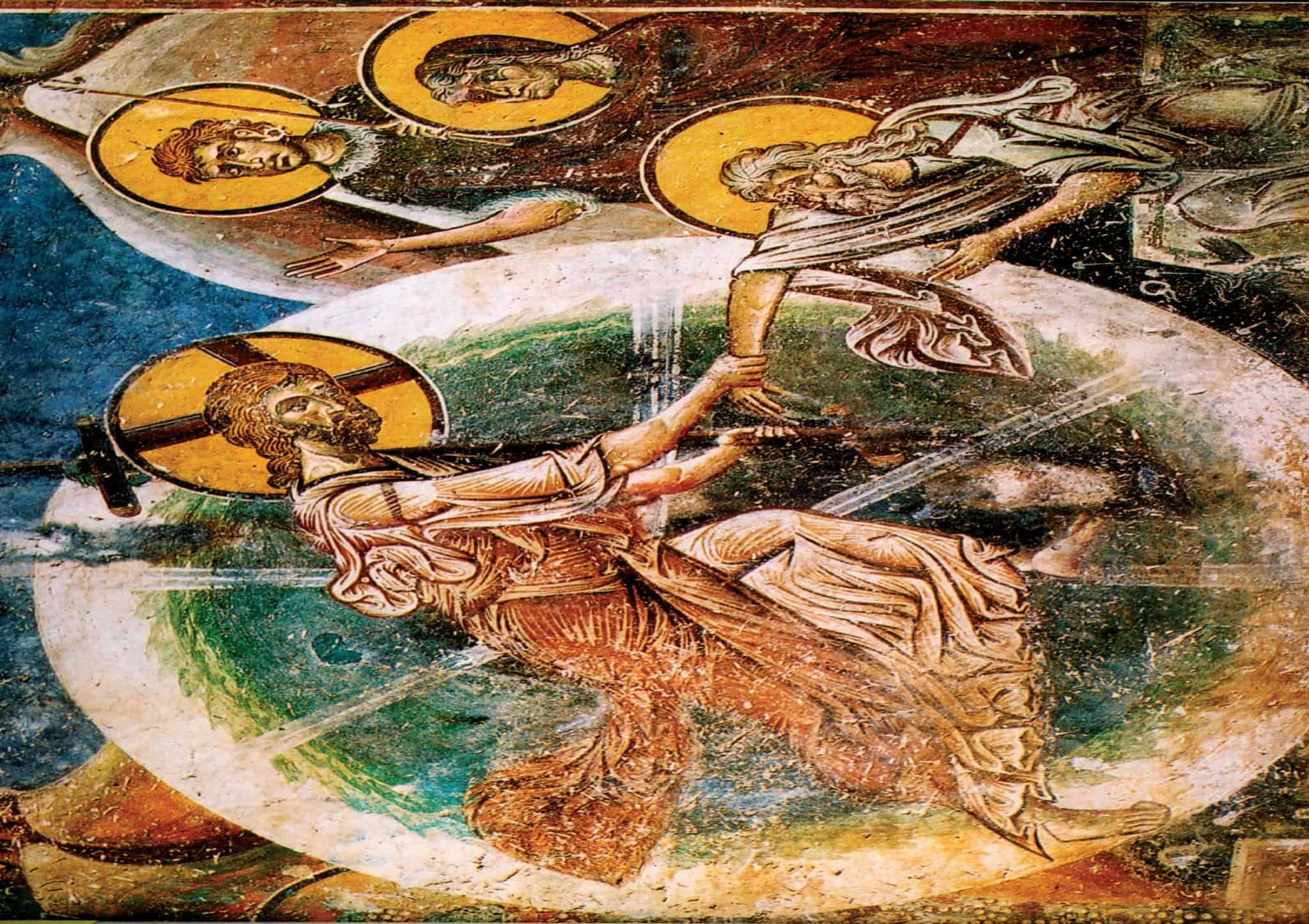 Affresco della Discesa agli inferi, dettaglio