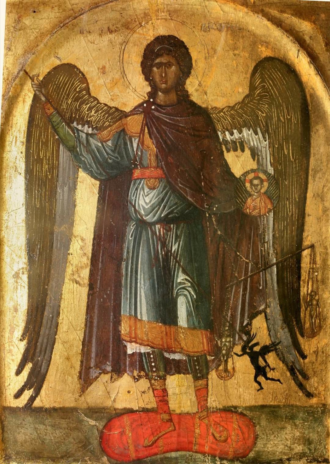 Icona dell'Arcangelo Michele a figura intera