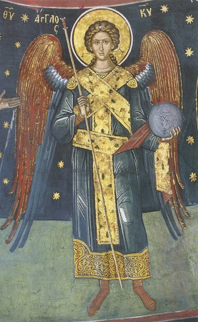 Affresco dell'Arcangelo Michele a figura intera