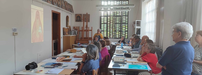 Lezione in aula alla Scuola di Seriate