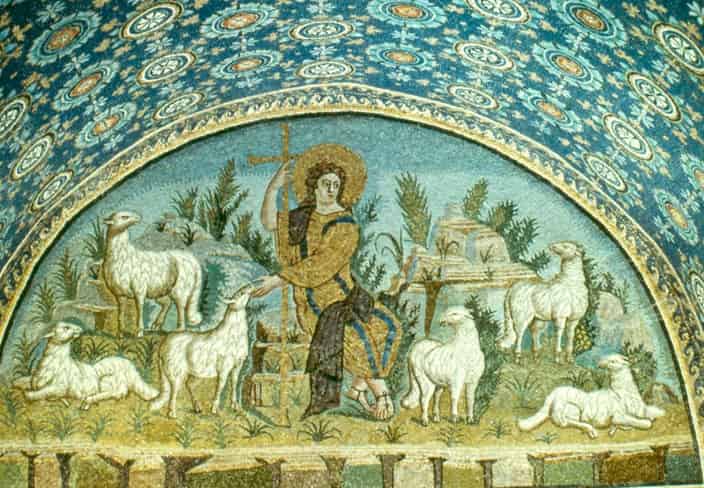 Il Buon Pastore, mosaico del Mausoleo di Galla Placidia, Ravenna