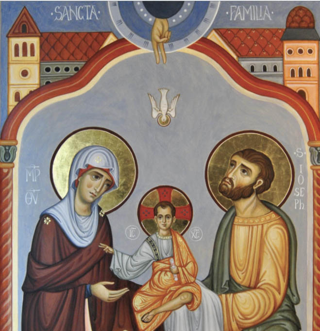 Amore fa queste cose — particolare di un'icona della Santa Famiglia