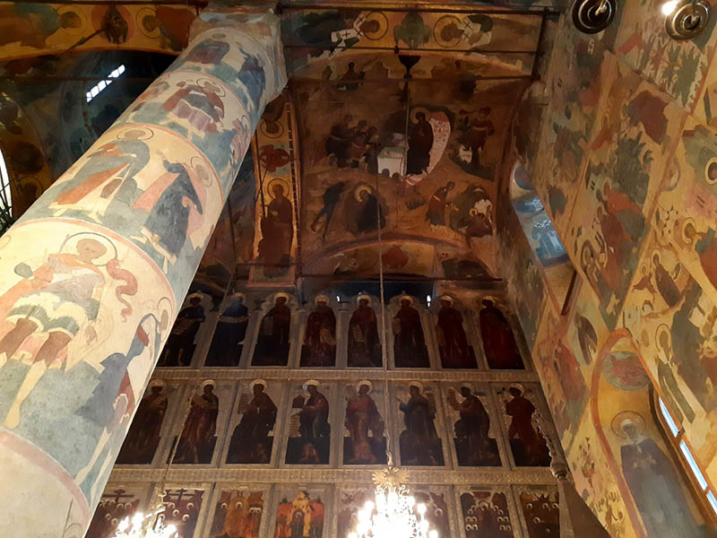 Riscoperti affreschi di Dionisij nella cattedrale della Dormizione