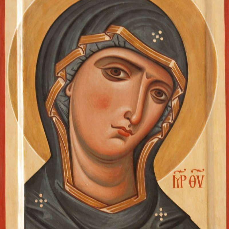 Madre di Dio (particolare del volto)